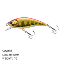 Leurre Artificiel Réaliste A9196, Mini Minnow Coulant 46mm/3.7g, Matériaux Synthétiques, pour Truite en Eau Douce (Ruisseau)