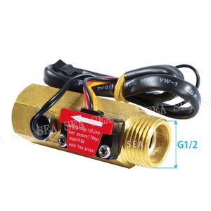 Débitmètre numérique Dijiang G1/2" en laiton avec affichage pour la mesure et le contrôle du débit d'eau, avec fonction d'arrêt et contrôleur d'affichage - Product Image 3