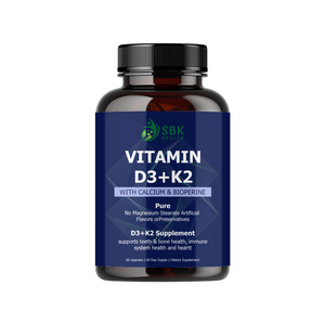 Capsules de Vitamine D3 K2 OEM ODM avec Vitamine D pour la Santé des Dents et des Os, Haute Puissance, Compléments Alimentaires Améliorés - Product Image 1