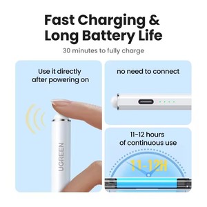 Nouveau stylet UGREEN pour Apple Pencil <span class=keywords><strong>iPad</strong></span>, chargement magnétique sans fil et chargement Type C, rejet de la paume, stylet inclinable pour <span class=keywords><strong>iPad</strong></span> <span class=keywords><strong>Pro</strong></span> - Product Image 3