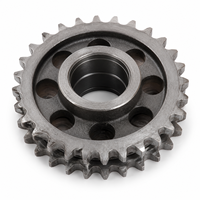 Pignon de chaîne à rouleaux double avec structure de moyeu pour équipement de manutention