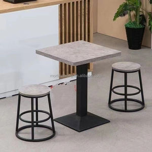 Conjunto de Mesa de <span class=keywords><strong>Bar</strong></span> <span class=keywords><strong>y</strong></span> <span class=keywords><strong>Taburetes</strong></span> con Efecto Mármol Industrial Moderno, 2 o 4 <span class=keywords><strong>Taburetes</strong></span> <span class=keywords><strong>para</strong></span> Cocina, Cafetería, Bistro - Product Image 3