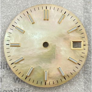 28.5mm Green Luminous Nail <b>Scale</b> Mother of Pearl Watch Dial Mod Parts for NH35 <b>Mechanical</b> Movement - Product Image 6
