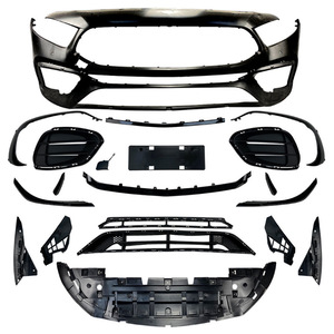Kit carrosserie de pare-chocs avant Mercedes-Benz Classe A W177 Noir piano Matériau PP Année modèle 2018 - Product Image 2