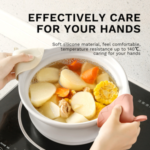 Couvre-casserole en silicone de qualité alimentaire, résistant à la chaleur, poignée antidérapante, écologique, passe au <span class=keywords><strong>lave</strong></span>-<span class=keywords><strong>vaisselle</strong></span>, pour la cuisine à domicile - Product Image 2