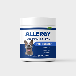 OEM/ODM Friandises à mâcher pour chiens contre les allergies et pour renforcer l'immunité |   Complément alimentaire Omega-3 pour la <span class=keywords><strong>peau</strong></span> et le pelage, soulagement des démangeaisons - Product Image 1