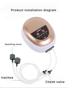 소보 수족관 용품 초저소음 플라스틱 사각형 어항 산소 펌프 (소형 가정용 수족관용) - Product Image 4