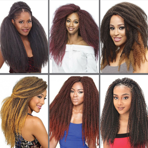 Offre Spéciale 18 pouces Afro Kinky Twist Marley Crochet Tressage Synthétique Ombre Extensions <span class=keywords><strong>de</strong></span> Cheveux pour Faux Locs 30 Brins/Paquet - Product Image 6