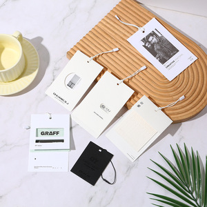 Etiqueta Colgante de Papel Ruimei Personalizada para Ropa, Etiqueta Blanca para Prendas DZ02 - Product Image 4
