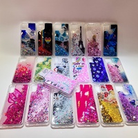 Pour iPhone 14 pro max 15 11 12 étui eau paillettes liquide Quicksand Transparent quatre coins conception anti-chute pour femme étui de téléphone
