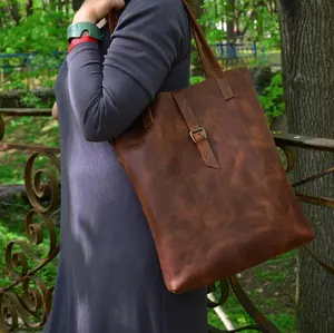 Кожаная сумка-тоут кожаный коньяк Сумка-тоут светло-коричневые сумки из натуральной кожи, сумочки через плечо, сумочки для женщин BB-0024