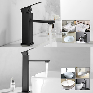 <span class=keywords><strong>Grifo</strong></span> de Baño de Diseño Moderno, <span class=keywords><strong>Agua</strong></span> Fría y Caliente, Acero Inoxidable, <span class=keywords><strong>Grifo</strong></span> de Lavabo Negro para Hotel, Precio Económico - Product Image 6