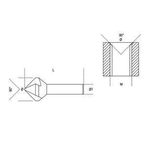 BETA - 004260004 Cortadores avellanados HSS con tres cortadores (paquete múltiple)-Brocas EAN 8014230097534 Brocas de metal - Product Image 2