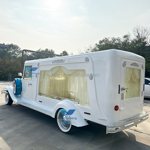Coche fúnebre eléctrico de gama alta de Oro Blanco clásico Transporte especial de calidad para funerales - Product Image 4