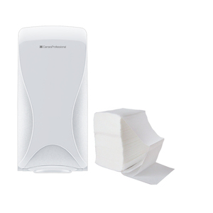 Dispenser di Carta Igienica con 9000 Fogli, Carta Igienica a 2 Veli in Pura Cellulosa Intrecciata - Product Image 1