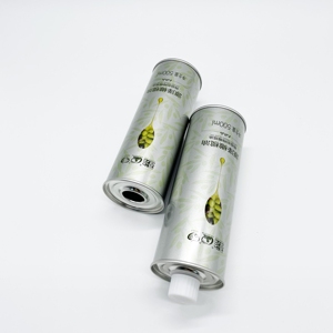 Prix d'usine, logo personnalisé, emballage d'huile de cuisson, boîte en métal ronde de 0,5 L pour huile d'olive - Product Image 2
