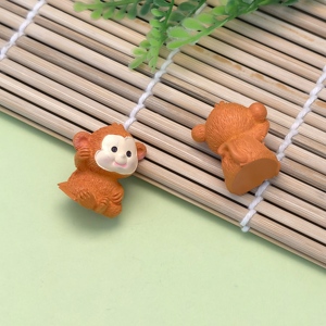 100PC thu nhỏ phim hoạt hình khỉ nhựa búp bê bức tượng nhỏ thủ công động vật cho micro cảnh quan trang trí nhà Phụ kiện tự làm - Product Image 2