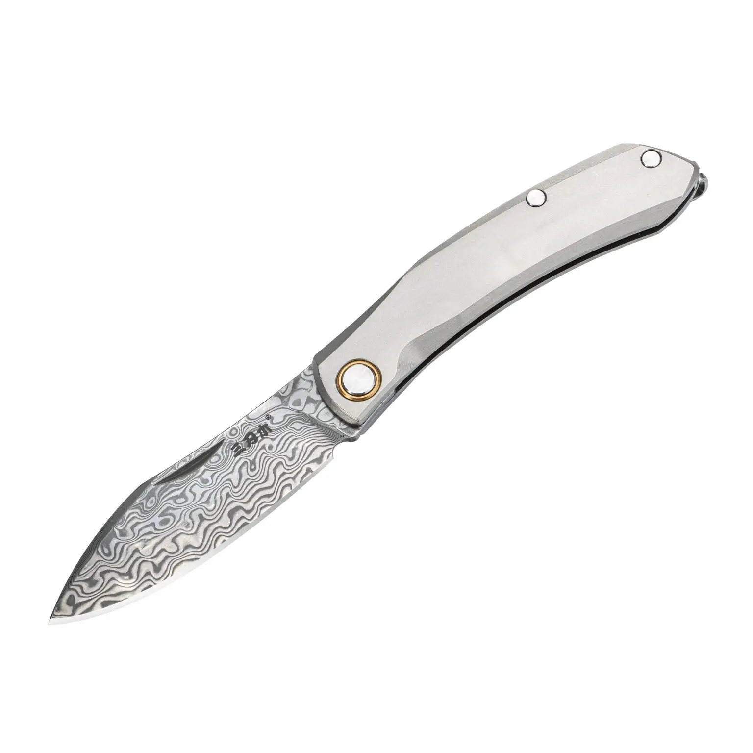 Hot selling Sanrenmu 7315-TZ Pocket Knife Damascus Steel Custom Outdoor Hunting EDC Camping Survival Folding Knife