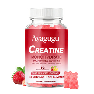 Gummies de créatine OEM pour hommes et femmes 5g Force musculaire Concentration cognitive Énergie Endurance Supplément végétalien sans sucre Étiquette - Product Image 1