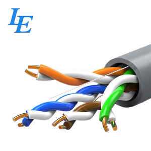 Cable de Red LE Brand F/UTPCat6 24 AWG PVC con Blindaje de Aluminio, Conductor Sólido Ripcord, Ethernet de 8 Conductores, 1m/3m, Múltiples - Product Image 1