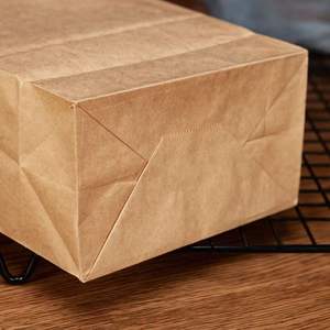 Bolsas de Compra Desechables Rectangulares Económicas, Aptas para Alimentos, Bolsas de Papel Kraft Personalizadas para Llevar con Impresión de Logotipo en Relieve - Product Image 2