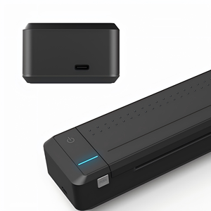 Imprimante <span class=keywords><strong>thermique</strong></span> portable Hanin Mobile A4 Mini avec USB Type-C pour le bureau, la maison et l'extérieur – En stock - Product Image 3