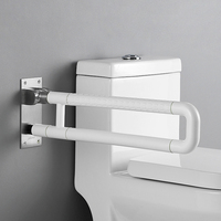 Barre d'appui pour personnes âgées en plastique ABS rabattable en forme de U pour hôpital, salle de bain pour handicapés, toilettes, rails de sécurité