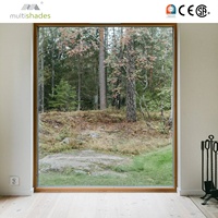 Fenêtre fixe en aluminium à double vitrage Low-E, insonorisée, à rupture de pont thermique, de style moderne, de la marque NFRC USA, du sol au plafond, pour salon