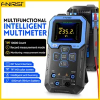 FNIRSI DMT-99 Multimètre numérique intelligent professionnel 10000 points de lecture 1000V 10A True RMS Auto Range AC DC Ohm Hz Capacité TFT