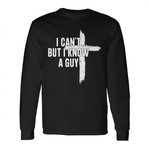 Je ne peux pas, mais je connais un gars, un chrétien religieux, un t-shirt à manches longues - Product Image 2