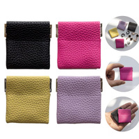Sac Organisateur de Bijoux Personnalisé en Cuir Végétalien Mini pour Boucles d'Oreilles et Bagues, Pochette Portable pour Monnaie, Sac Simple pour Dés de Mahjong