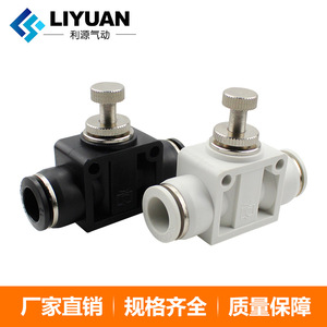 ข้อต่อท่ออากาศแบบปรับได้ LSA8 4 6 10 12 มม. วาล์วควบคุมการไหลสำหรับการควบคุมความเร็วของท่อส่งก๊าซ - Product Image 3