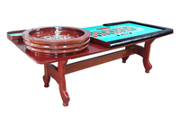 Table de roulette de luxe Tables de poker de jeu de casino Table professionnelle personnalisée pour le jeu