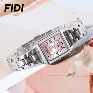 Reloj Cuadrado para Mujer FIDI, Correa de Acero Inoxidable, Resistente al Agua, Reloj de Pulsera de Lujo para Dama - Product Image 4