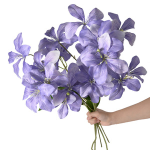 Fleur artificielle en soie, série style jardin Monet, décoration de mariage, allée de l'auditorium, ensemble de décoration, peinture à l'huile, sens avancé - Product Image 1