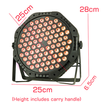 Nouvelle lampe LED PAR 84W 84 LED, éclairage de fête, stroboscope plat, contrôleur DMX512, sonore, couleurs RGB 3-en-1, pour KTV, DJ, discothèque, mariage, Noël