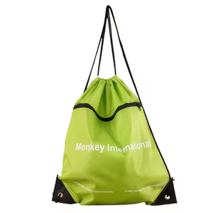Wholesale Customized logo advertisement promotion <b>drawstring</b> <b>bag</b> nylon backpack - Product Image 1
