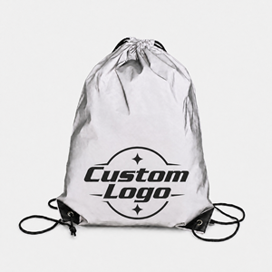 Mochila con Cordón Reflectante de Alta Visibilidad, Bolsa con Cierre y Bolsillo con Cremallera, Ligera y Plegable, para Deportes y Gimnasio, con Logotipo Personalizado - Product Image 1