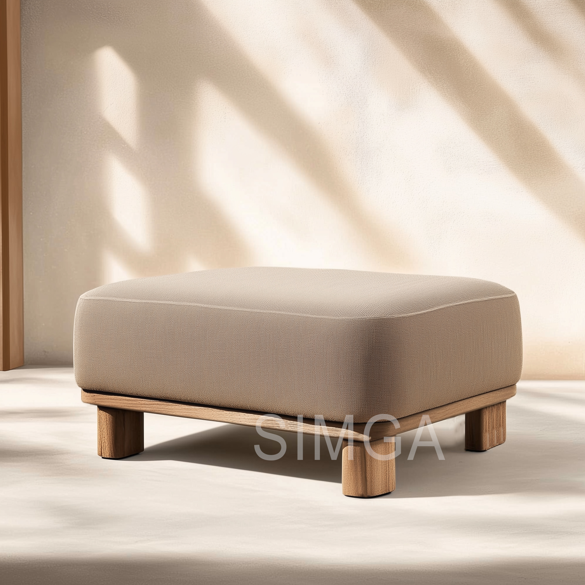 Modern Luxury Segmented Teak Solid Wood Outdoor Furniture Set Weather-Resistant Comfortable for Hotels Farmhouses Courtyards