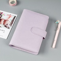 Organisateur de Budget A5 A6 Rechargeable en Cuir PU pour Carnet à 6 Trous, Couverture de Reliure pour Agenda et Bagues