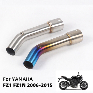 Pour Yamaha <span class=keywords><strong>Fazer</strong></span> FZ1 FZ1N FZ1000 FZ 1 1N 1000 <span class=keywords><strong>Moto</strong></span> Échappement Tuyau de liaison intermédiaire Slip-on Silencieux Tuyau d'échappement 2006 - 2015 - Product Image 2