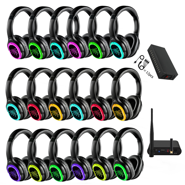 Studio Wireless Headphones Unleashes Your Creativity with No Latency Silent Disco RF Headsets RF998B for Silent Disco Party