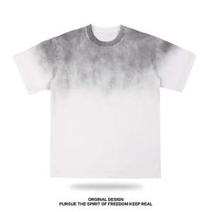 T-shirt uni surdimensionné pour homme en coton 300 GSM de haute qualité, impression personnalisée, vente en gros - Product Image 5