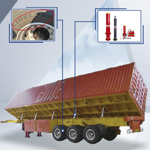 Semi-<span class=keywords><strong>remorque</strong></span> à benne latérale écologique, 2, 3, 4 <span class=keywords><strong>essieux</strong></span>, 60 tonnes, transport de minerai lourd, bâche de protection - Product Image 4