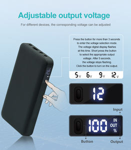 พาวเวอร์แบงค์10000mAh ชาร์จเร็ว DC เอาท์พุต5V/5A6V/5A 9V/4A 12V/3A ชาร์จความเร็วสูงสำหรับไอโฟนไอแพดและอื่นๆ - Product Image 5