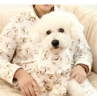 Ensemble de pyjama pour animaux de compagnie en coton pur, écologique et tendance, en fibre de polyester respirante et confortable, vêtements pour chien de Noël