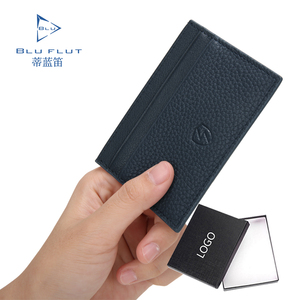 Cartera Delgada con Bloqueo RFID para Mujer/Hombre Bal Manent, Cartera de Cuero Genuino de Lujo para Negocios, Tarjetero con Clip, Porta Tarjetas de Crédito Personalizado - Product Image 3