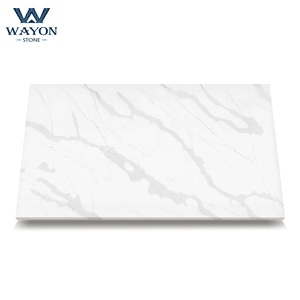 2020 Calacatta Vàng Đá Thạch Anh Nhà Máy Sản Xuất Tấm Và Cắt Để Kích Thước Đầu Gạch Countertop - Product Image 6