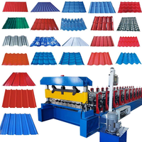 Machine de formage à froid pour la fabrication de tuiles de toiture trapézoïdales monocouche en tôle IBR à haute productivité