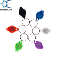 OEM LOGO Impression Super Mini UV 395nm-400nm LED Porte-clés Lampe porte-clés portable Lumière violette Porte-clés Lampe de poche